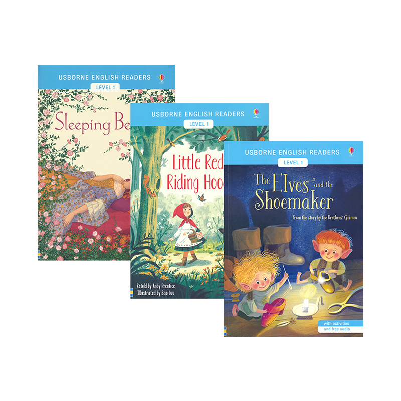 【自营】Usborne English Readers Level 1 Little Red Riding Hood The Elves and the Shoemaker 尤斯伯恩分级阅读L1  英文原版