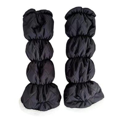 加绒保暖护腿腿套穿脱方便护小腿