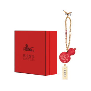 徐州马庄非遗香包手工缝制葫芦福禄中药香囊春节年货礼品盒订制