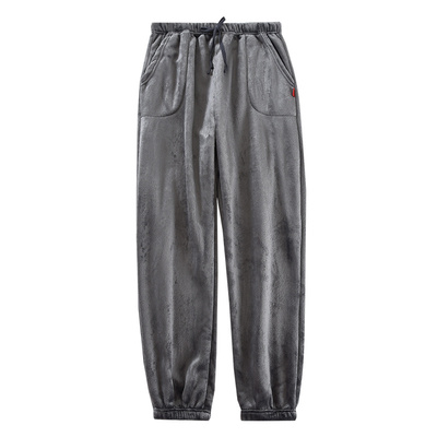 加长款睡裤珊瑚绒男士大码