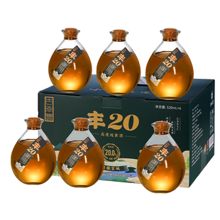 古南丰黄酒高度本色元红酒520mI坛礼盒装干型20度花雕酒无焦糖色