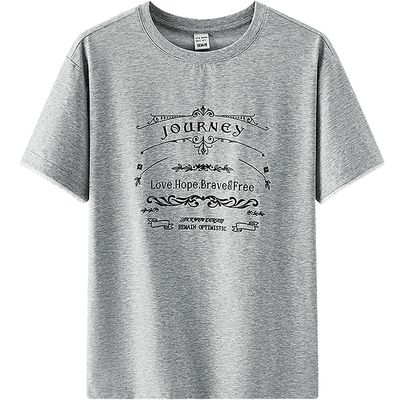 森马字母印花宽松花边短袖T恤女