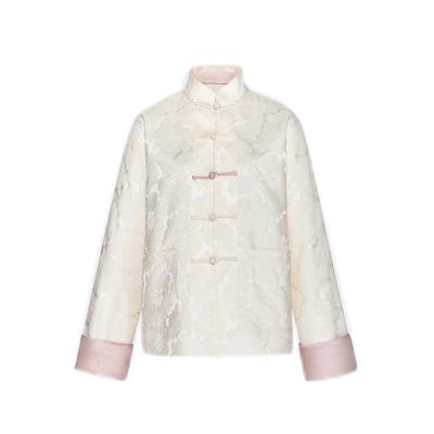 【赵昭仪同款】糖心旦TANGXINDAN白粉 拼色新中式唐装外套