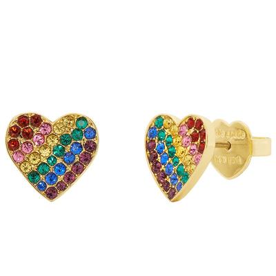 katespadeRainbowJoy心形耳钉