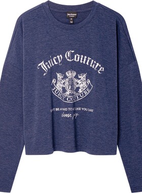 JuicyCouture橘滋宽松印花T恤