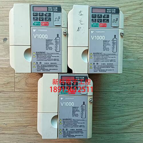 议价二手拆机安川变频器CIMR-VB4A0004BBA 1.5kw/0.75kw 三相380V