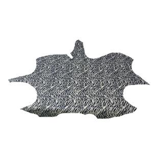 真鸵鸟皮斑马纹服装帽子鞋靴皮具面料手工DIY皮料特种实物真皮