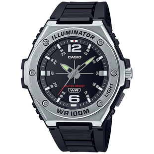 CASIO卡西欧手表男学生运动指针夜光石英防水表MWA-100H-1A