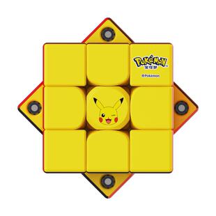 GAN宝可梦联名魔方三阶磁力比赛儿童益智玩具新年礼物皮卡丘耿鬼