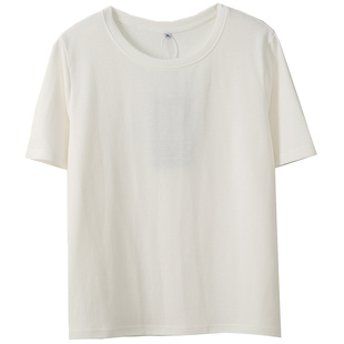 BF风上衣胖仙女莹莹大码女装胖mm简约纯色打底衫宽松遮肉白色T恤