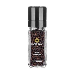 Uncle Tom黑胡椒粒自带研磨器可调粗细纯胡椒粉姜黄奶65g
