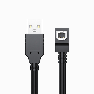 绿众USB弯头打印线90度上下左右