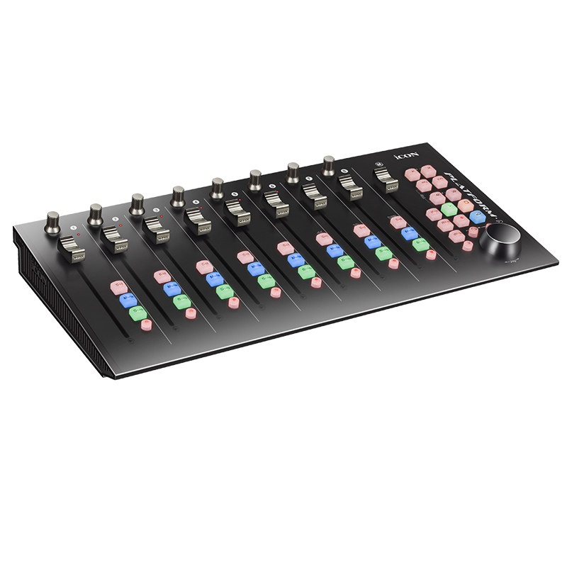 新品特惠艾肯iCON P1 M+升级款全功能超高精度midi控制器电动推子