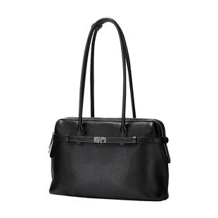 【张昕懿同款】FOFO手提公文包小众通勤单肩腋下大容量牛皮托特包