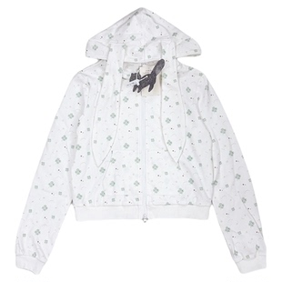 小猫藏星StarryKitty四叶草兔耳短卫衣外套秋冬y2k套装「幸运降临