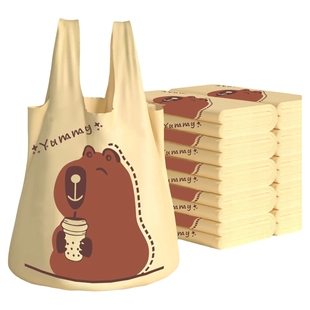 【特惠】小熊保鲜垃圾袋子背心式加大印花加厚超厚宿舍家用批发袋