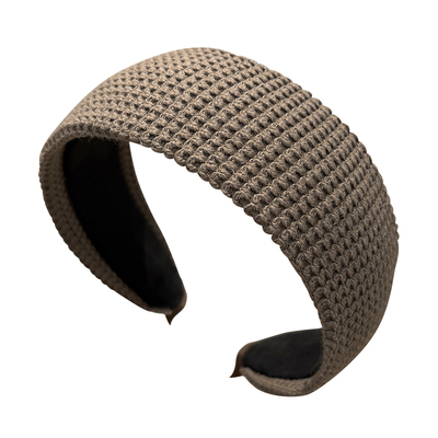 秋冬纯色针织宽边发箍女日常外戴