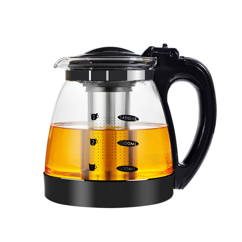 玻璃泡茶壶家用耐热耐高温透明过滤大容量冲茶器花茶水壶茶具套装