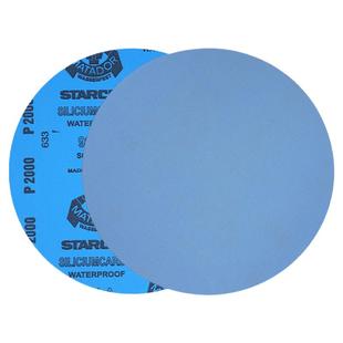 8寸德国勇士金相砂纸实验研磨200mm圆形带背胶水磨汽车文玩水砂纸