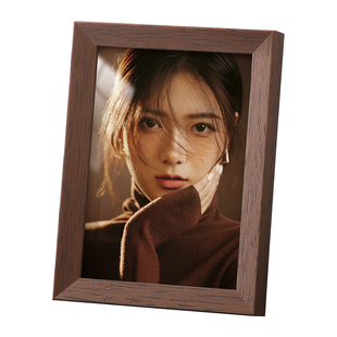 实木相框摆台高级感洗照片加冲印做成定制摆件六寸挂墙空框带玻璃
