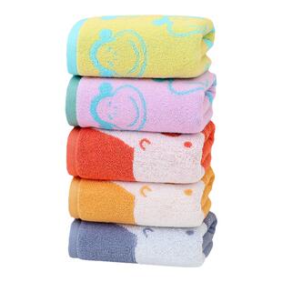 纯棉毛巾中号柔软吸水不掉毛成人家用儿童学生洗澡洗脸可爱小毛巾