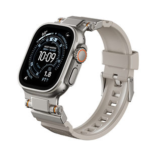 SwitchEasy适用苹果iWatch11/10带硅胶表带防水防汗柔软亲肤久戴舒适Ultra1/2/3代耐用抗撞击日常户外通用