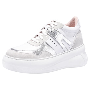 iiJin艾今官方25新款8cm超轻厚底内增高多巴胺拼接休闲鞋女244GUA