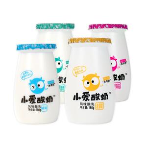 皇氏乳业小爱酸奶180g*12瓶儿童学生小酸奶原味风味酸奶整箱by