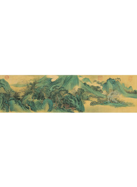 千里江山图可定制高清微压喷绘