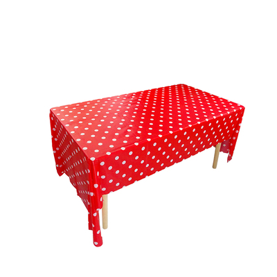 新年元旦一次性桌布红色年会装饰