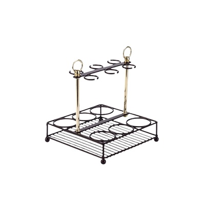 未文白酒杯收纳架金属材质