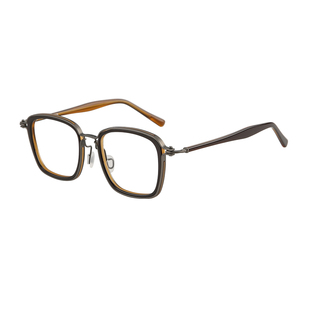 木川170MM眼镜男士近视胖子大头围大码加宽可配度数纯钛网上配镜