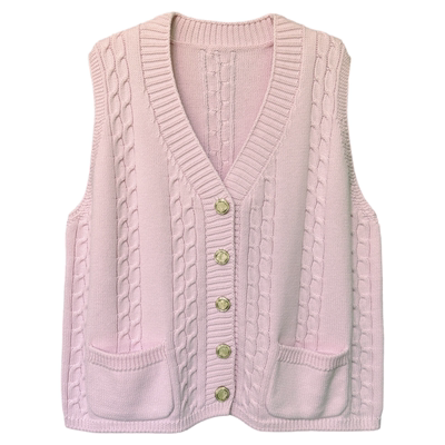 原创全棉针织背心纯棉毛衣马甲
