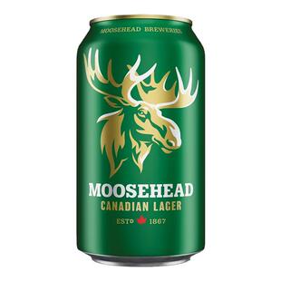 【送品牌杯2个】加拿大原装进口MOOSEHEAD魔书精酿拉格啤酒355ml