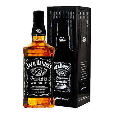 进口洋酒JACK DANIEL's杰克丹尼田纳西州威士忌酒酷狱礼盒装700ml