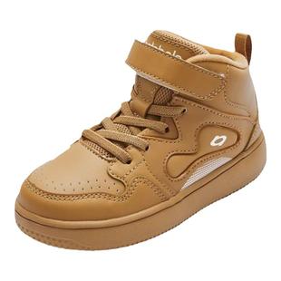 巴拉巴拉男童板鞋儿童加绒鞋子大童高帮运动鞋女童冬季新款童鞋厚