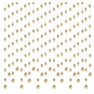 2026新款水晶珠帘客厅隔断吊饰遮挡高档玄关门帘串珠子风水半帘子