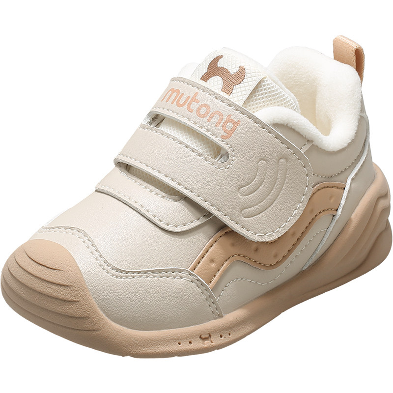 [断码捡漏]牧童婴儿步前鞋冬季男童软底保暖加绒棉鞋宝宝鞋子女童