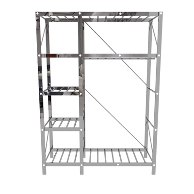 钢架不锈钢简易衣柜不锈钢可折叠