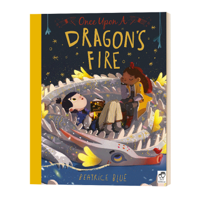从前有条喷火龙 Once Upon a Dragon's Fire 英文原版绘本 从前有只独角兽 续集 龙焰的故事 西班牙插画师 Beatrice Blue 英文版书
