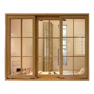 实木窗上下折叠窗室内窗定制上提窗户现代简约日式卧室格子窗木窗