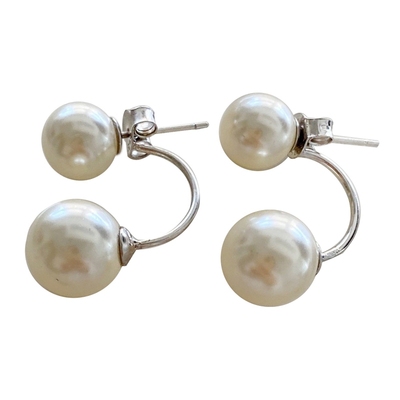 Luer经典款进口施家珍珠通体银