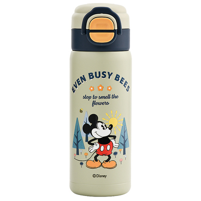 迪士尼儿童保温杯男孩小学生上学专用吸管水杯316不锈钢双饮水壶