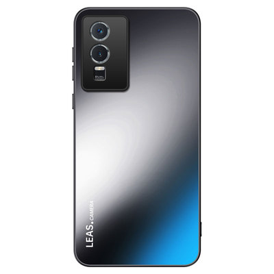 适用vivoy76s微磨砂带支架手机壳