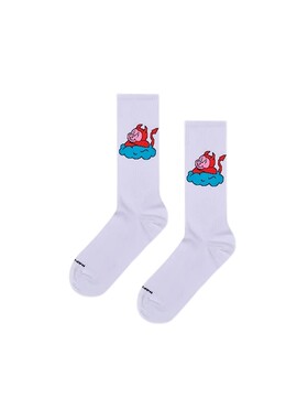 【学院系列】Happy Socks恶魔天使小猪春夏款堆堆袜ins风中筒袜