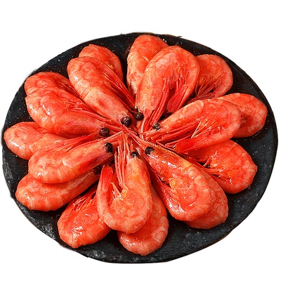 【林依轮旗舰店】北海湾 腹籽北极虾甜虾80/100冰虾海鲜水产