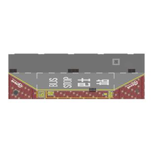 微缩场景模型桌面摆件香港巴士站地面标志线底板亚克力胶比例1/76