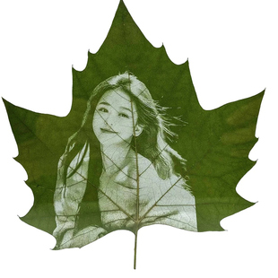梧桐叶雕照片定制朋友闺蜜生日礼物结婚七夕情人节纪念日创意礼品