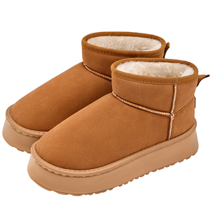 雪地靴女款2026新款冬季加绒厚底防滑鞋子女鞋冬天女士保暖棉鞋靴