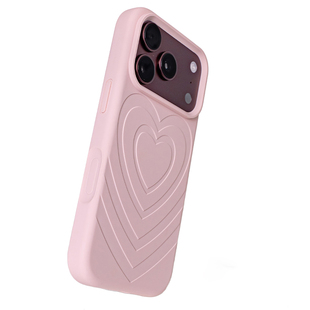 沛鱼iphone18promax手机壳适用苹果18pro液态硅胶保护套iphone17pro爱心波漾MAX浮雕PM软拍18P照键全包防摔